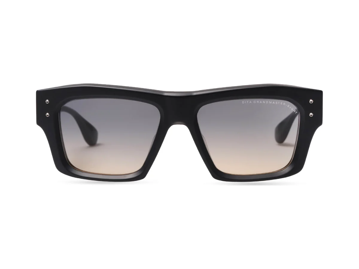 Gafas de sol Dita Grandmaster-Eight en negro con plata envejecida